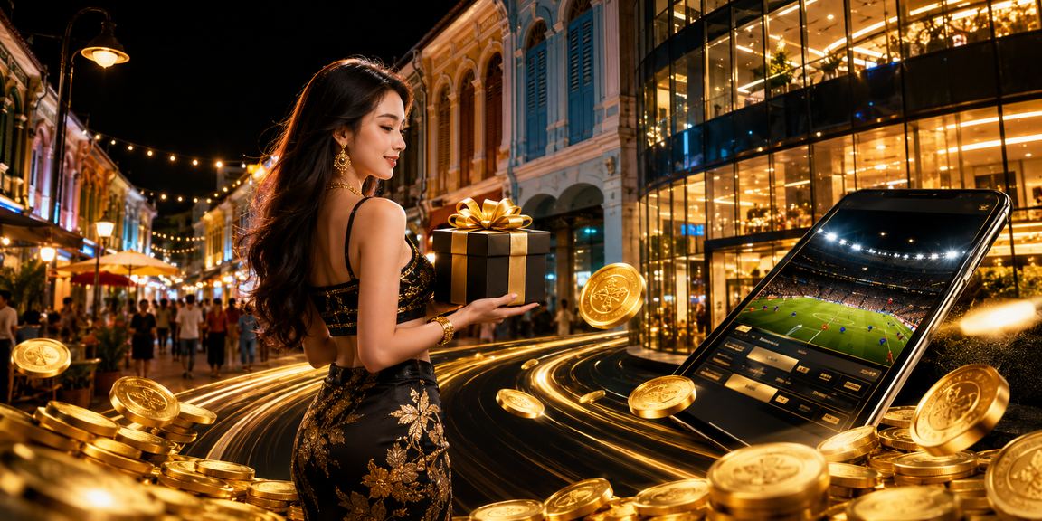 Pengguna menyemak odds perlawanan sukan melalui aplikasi mudah alih di Pulau Pinang